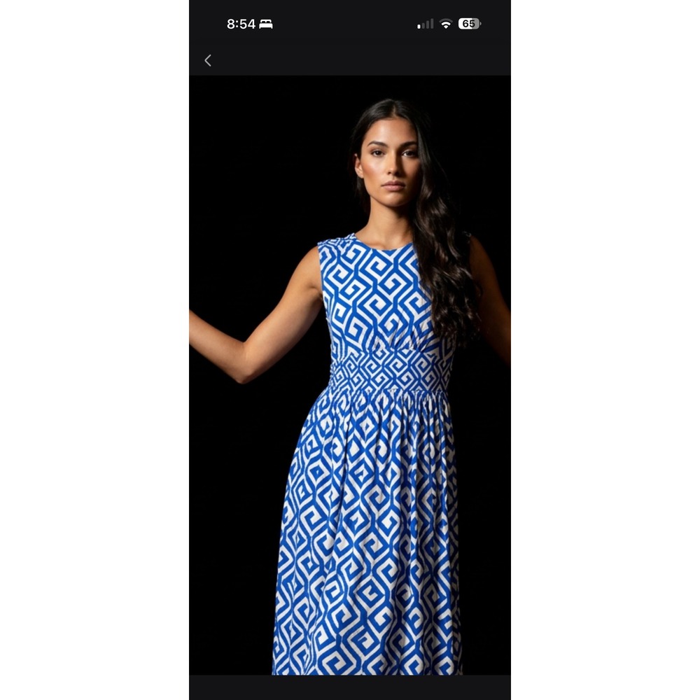 Boden size 16 geo print maxi